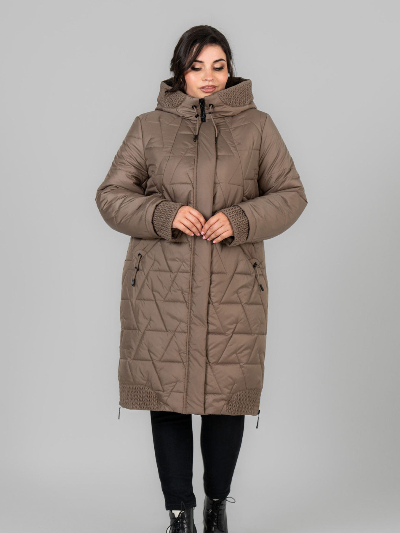 Зимова куртка All Posa модель ap102027p-bronza Фото