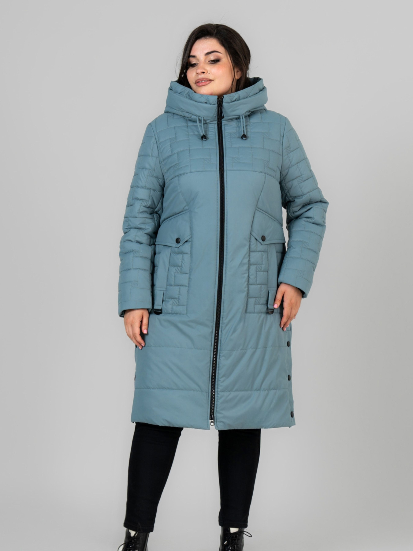 Демісезонна куртка All Posa модель ap102025p-bryuza Фото