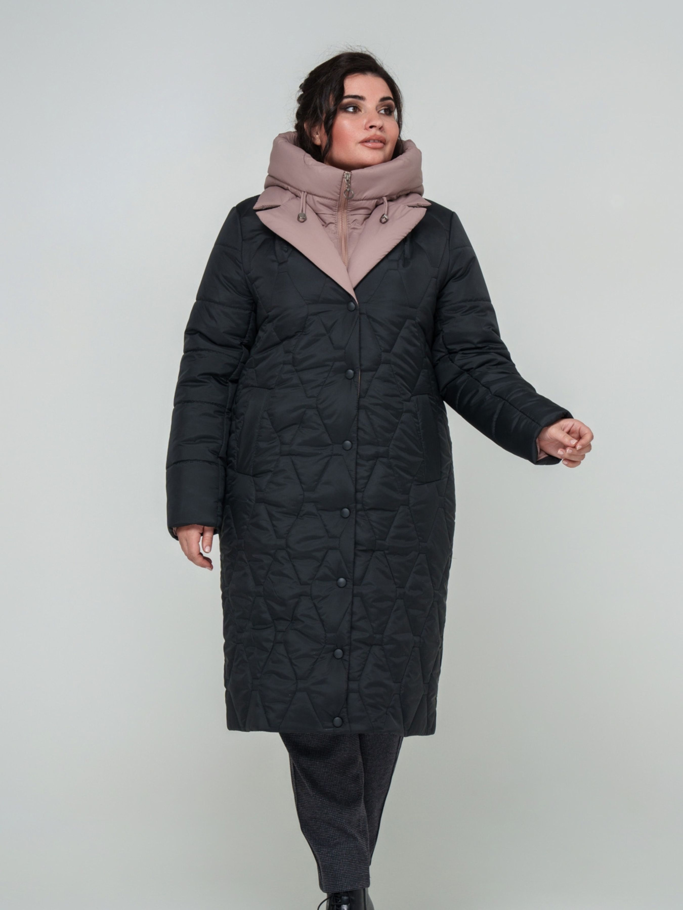 Зимова куртка All Posa модель ap101731p-chornij Фото