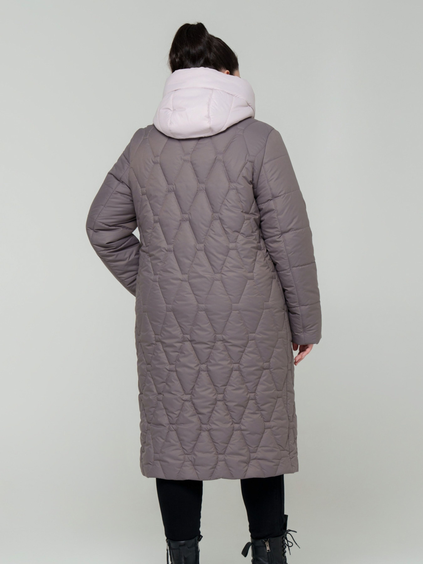 Зимова куртка All Posa модель ap101731p-molochnij-shokolad Фото