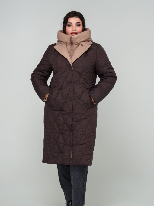 Зимняя куртка All Posa модель ap101732p-shokolad Фото