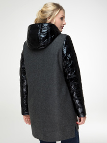 Пальто All Posa модель ap1316-1p-temno-srij Фото