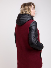 Пальто All Posa модель ap1316-1p-bordovj Фото