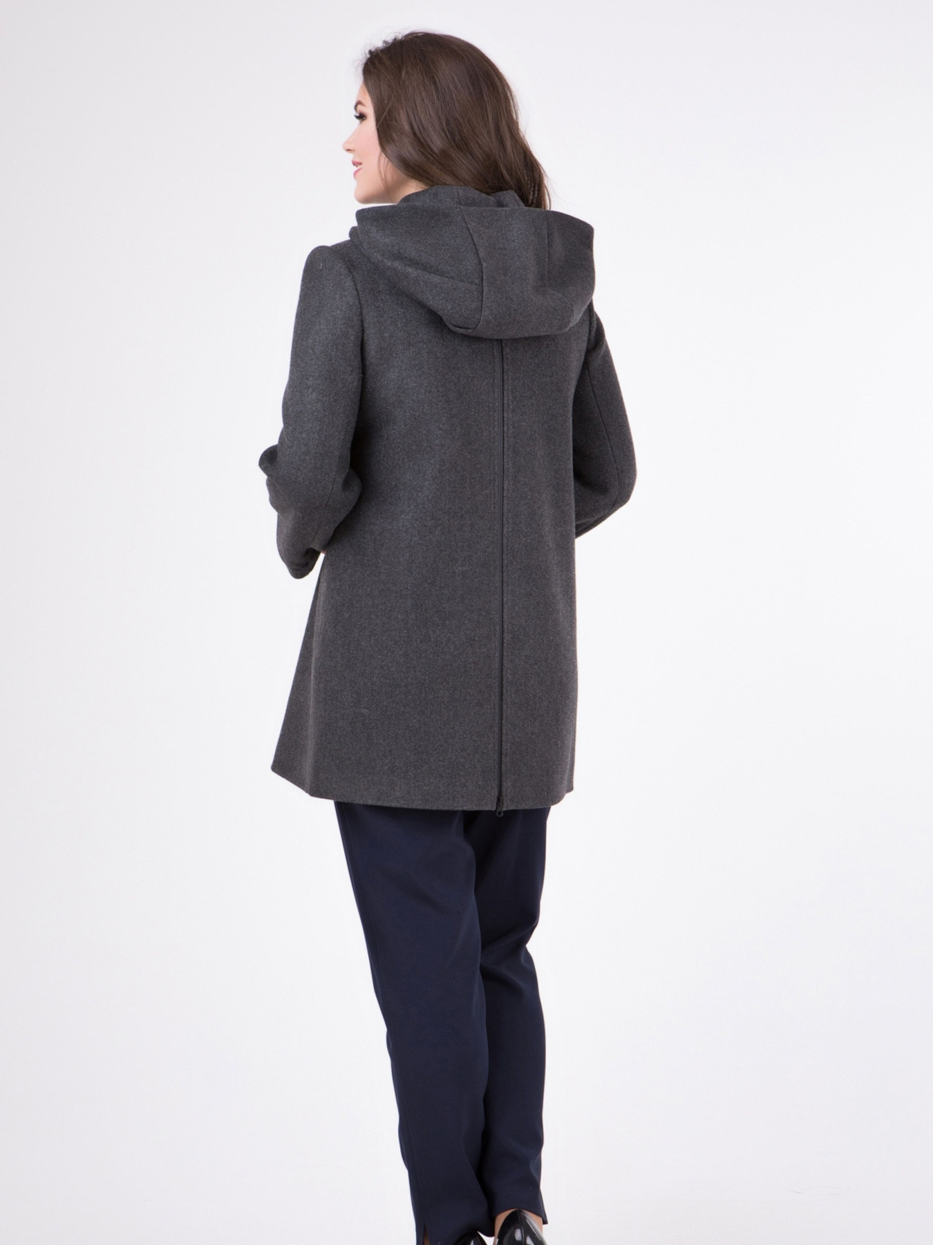 Пальто All Posa модель ap1197-3p-srij-smuzhka Фото