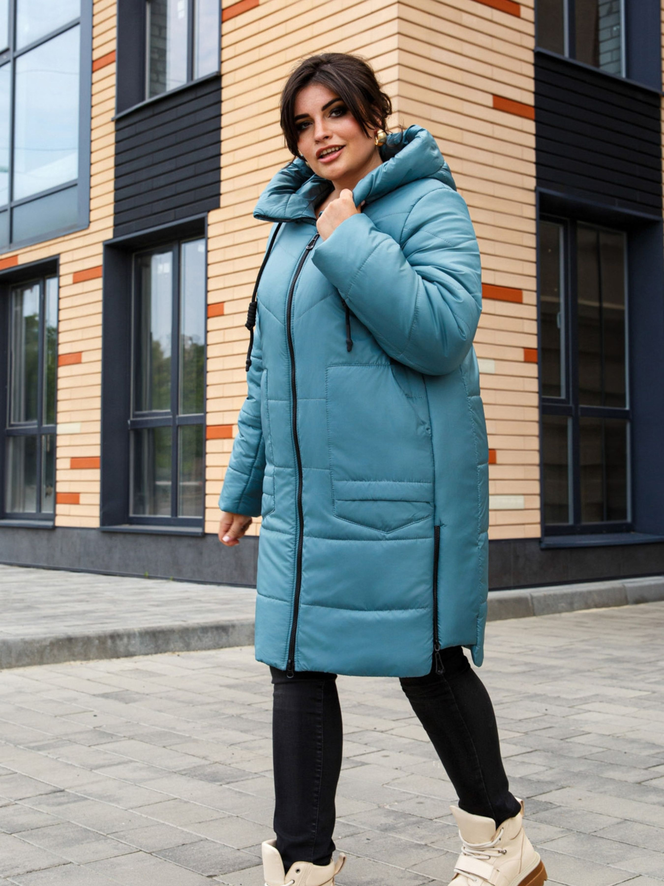 Демисезонная куртка All Posa модель ap1196-1p-mentol Фото