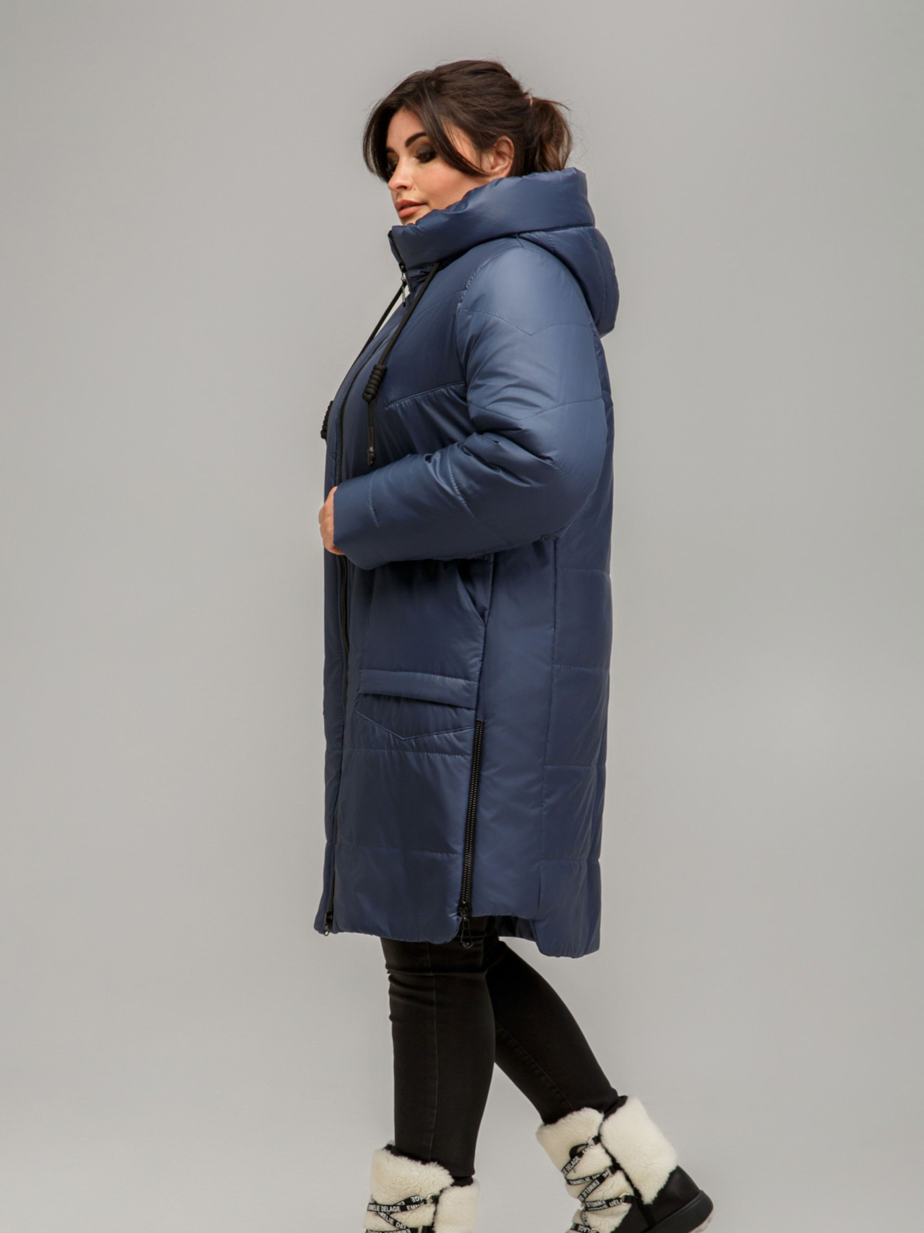 Демисезонная куртка All Posa модель ap1196-1p-temno-sinj Фото