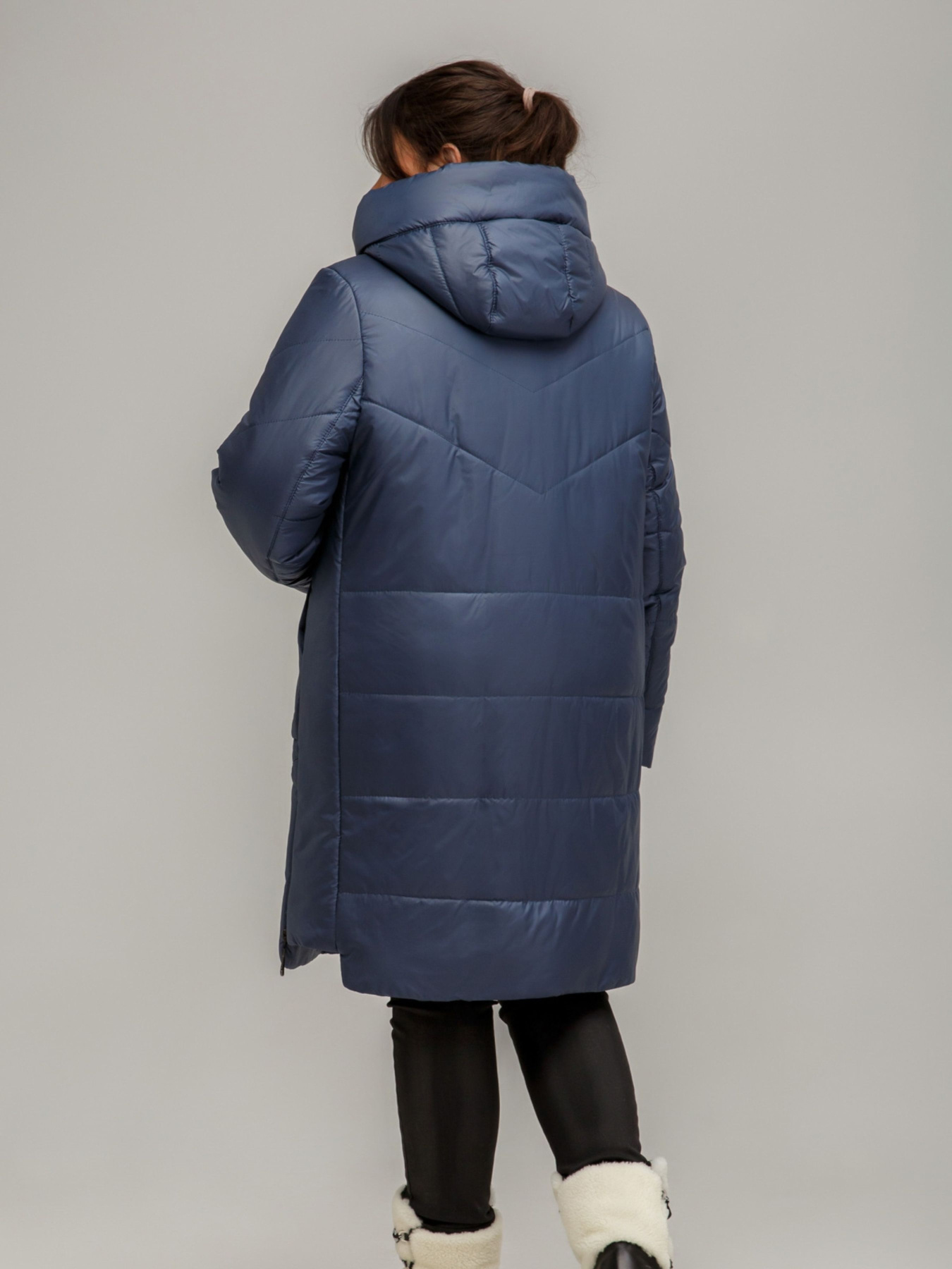 Демисезонная куртка All Posa модель ap1196-1p-temno-sinj Фото