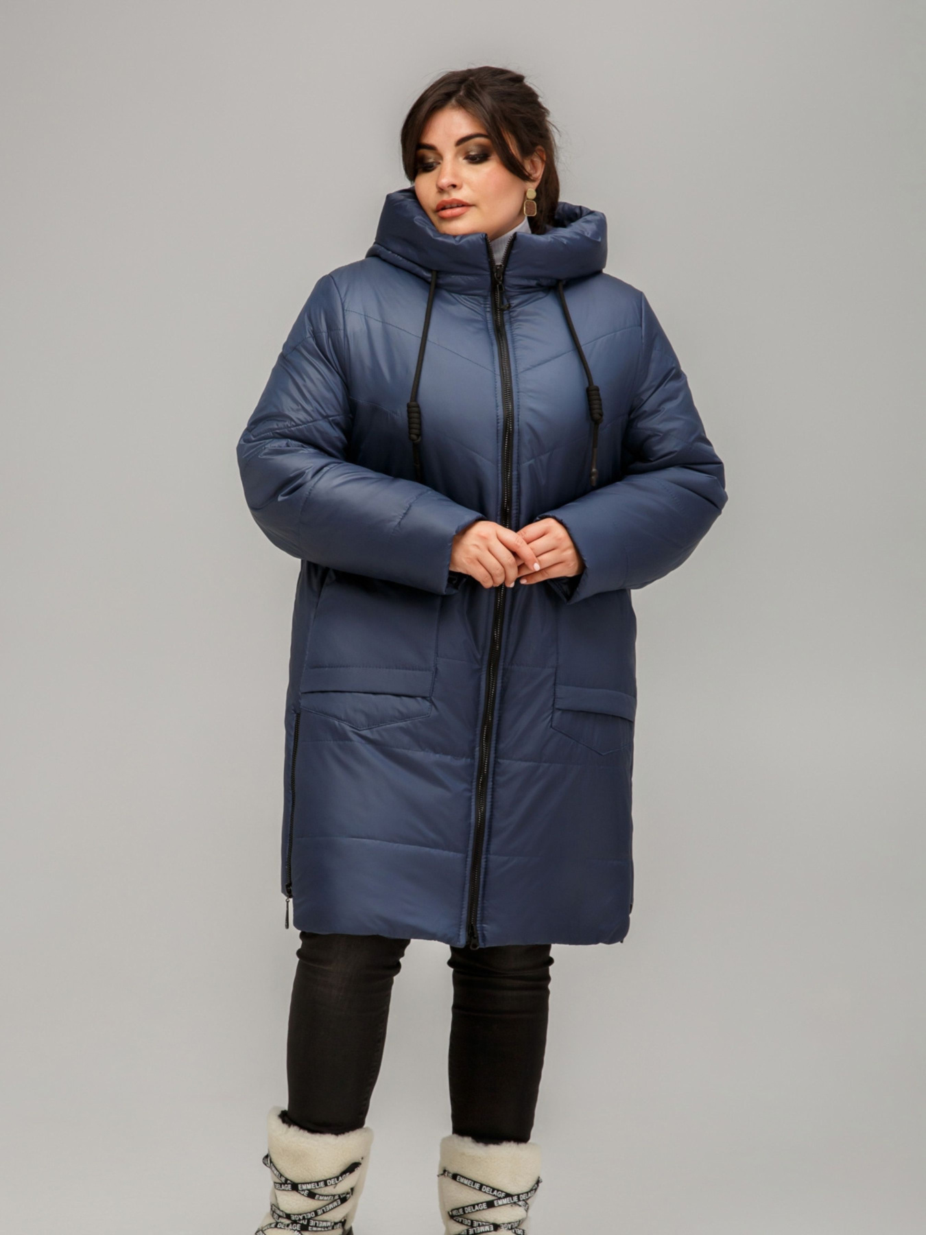 Демисезонная куртка All Posa модель ap1196-1p-temno-sinj Фото