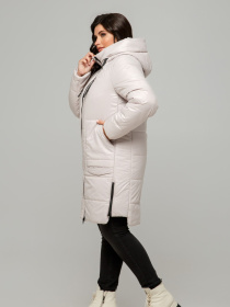 Демисезонная куртка All Posa модель ap1196-1p-molochnij Демисезонная куртка All Posa модель ap1196-1p-molochnij Фото