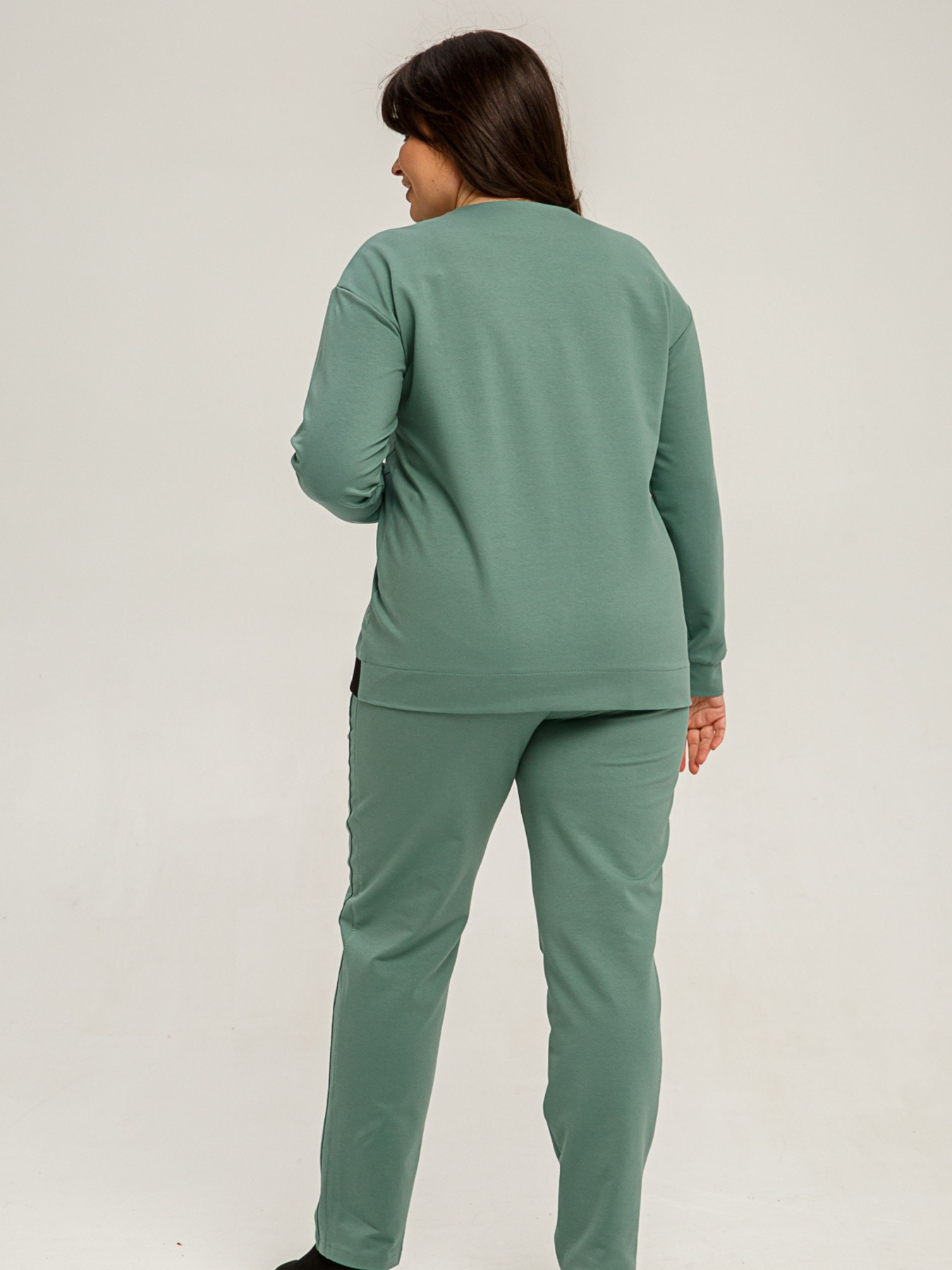 Повседневный костюм All Posa Комплект (кофта+штани) модель ap101452p-olivka Фото