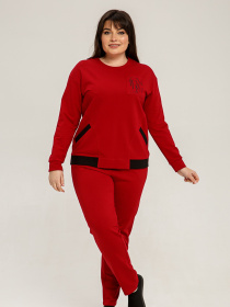 Костюмы All Posa Комплект (кофта+штани) модель ap101452p-bordo Фото