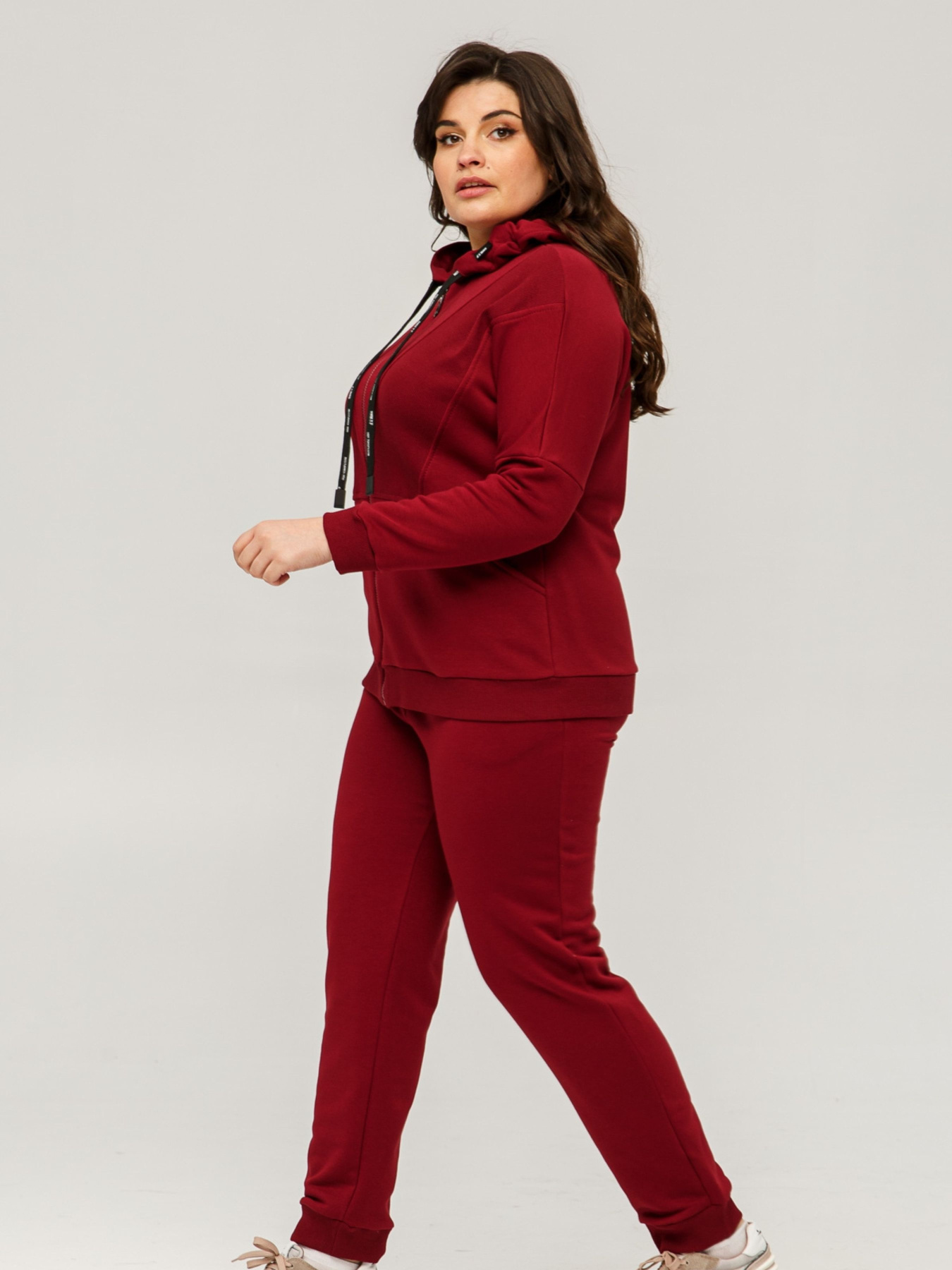 Спортивний костюм All Posa Комплект (кофта+штани) модель ap101438p-bordo Фото