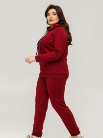 Спортивний костюм All Posa Комплект (кофта+штани) модель ap101438p-bordo Фото