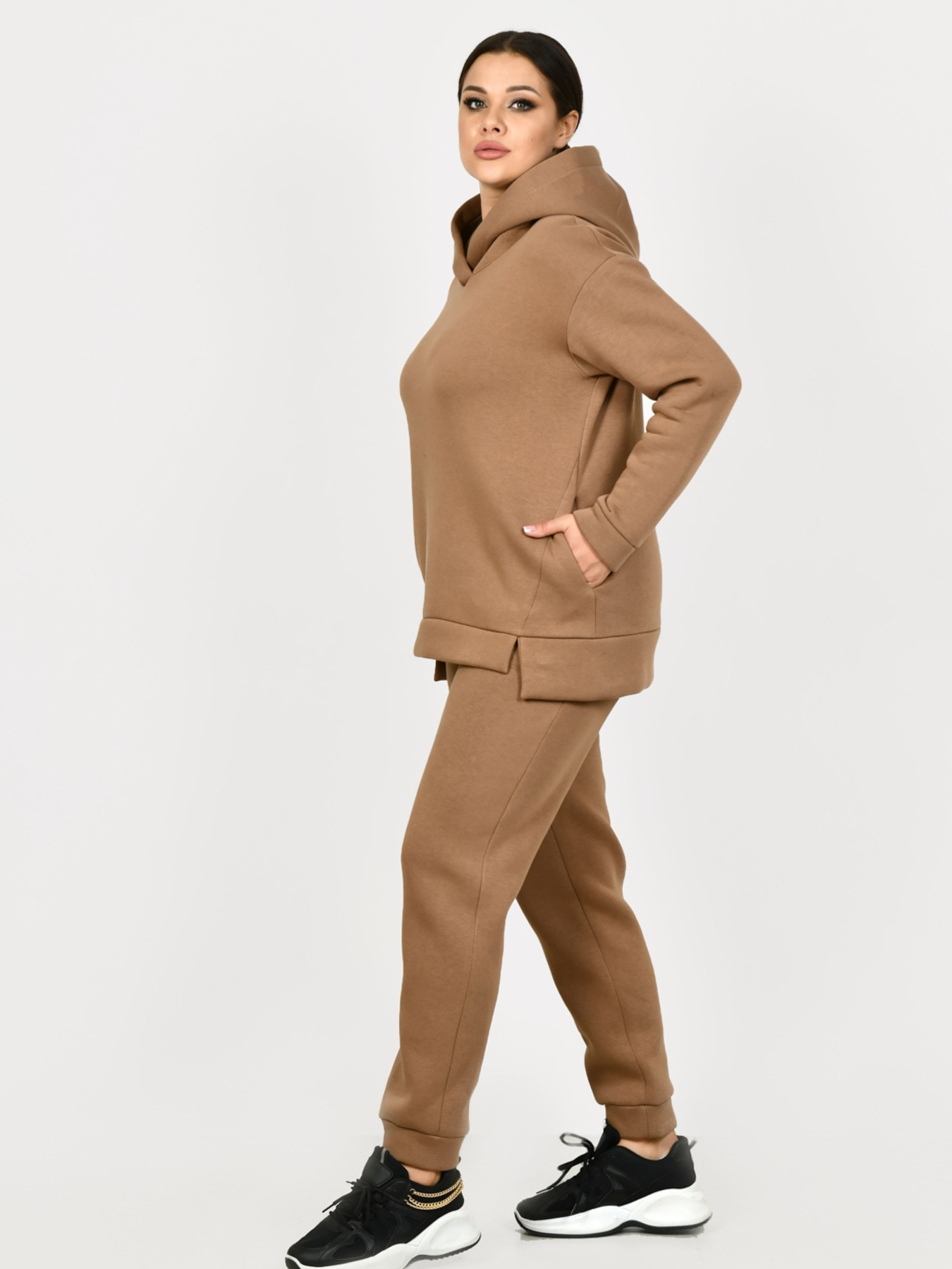 Костюм All Posa Комплект (кофта+штани) модель ap101308p-temno-bezhevij Фото