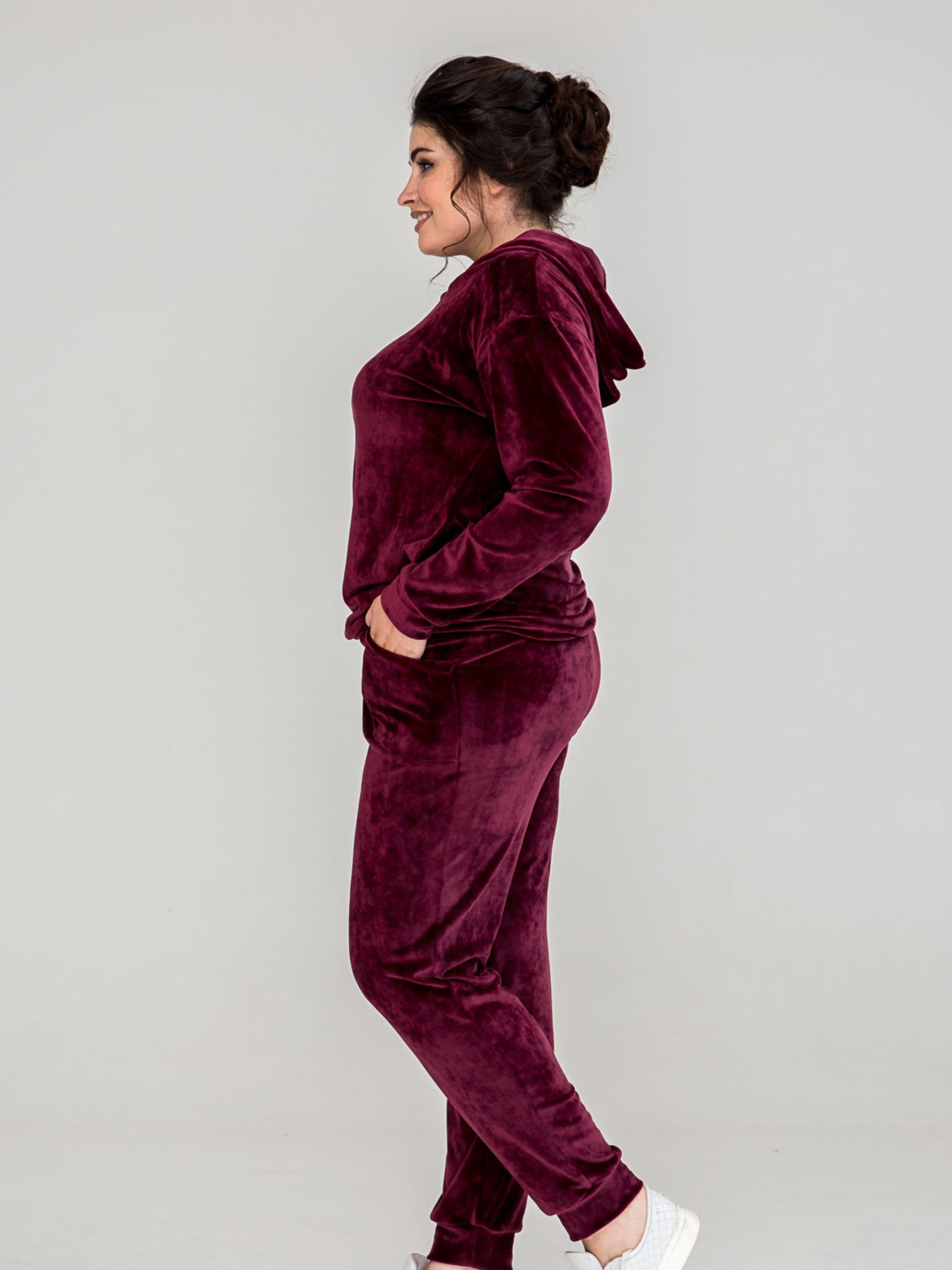 Спортивный костюм All Posa модель ap101277p-bordo Фото