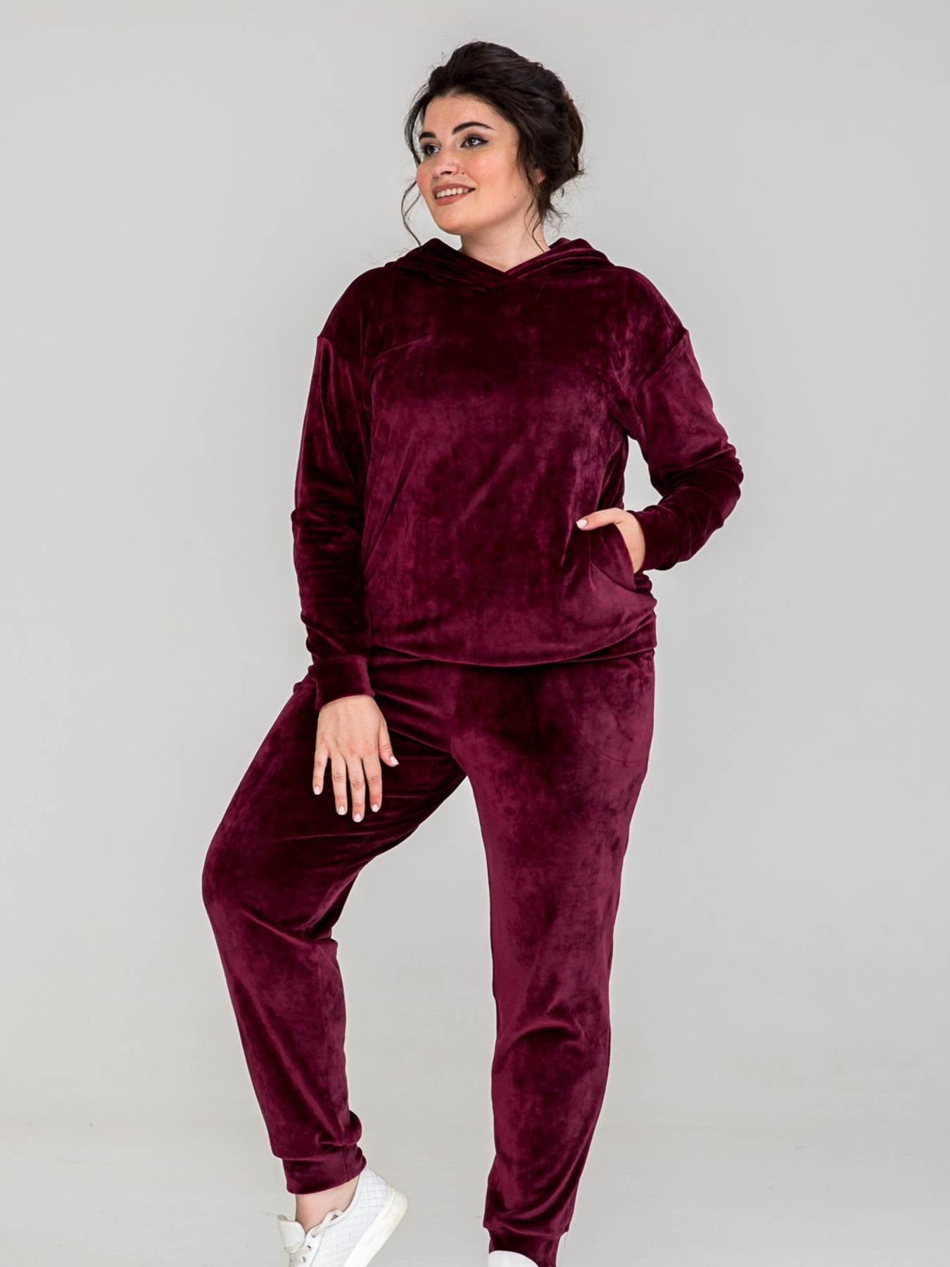 Спортивный костюм All Posa модель ap101277p-bordo Фото