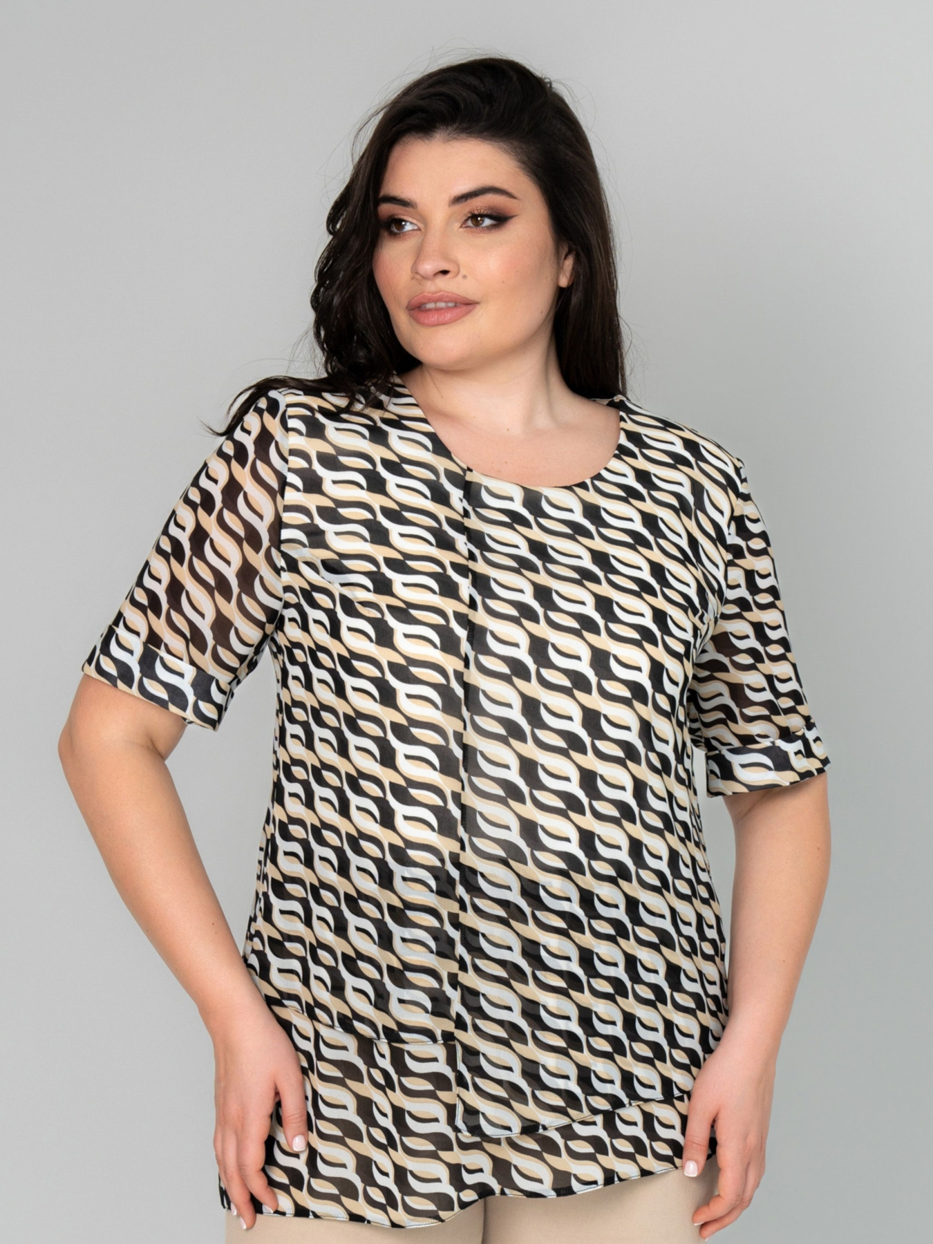 Туника All Posa модель ap101956p-chornij Фото