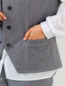 Класичний жилет All Posa модель ap102054p-srij Фото