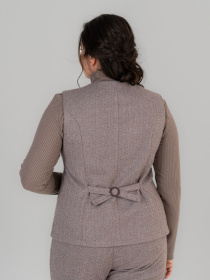 Класичний жилет All Posa модель ap102054p-korichnevij Класичний жилет All Posa модель ap102054p-korichnevij Фото