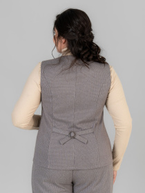 Жилет класичний All Posa модель ap102054p-kapuchno Фото