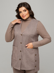 Класичний жилет All Posa модель ap101670p-korichnevij Класичний жилет All Posa модель ap101670p-korichnevij Фото