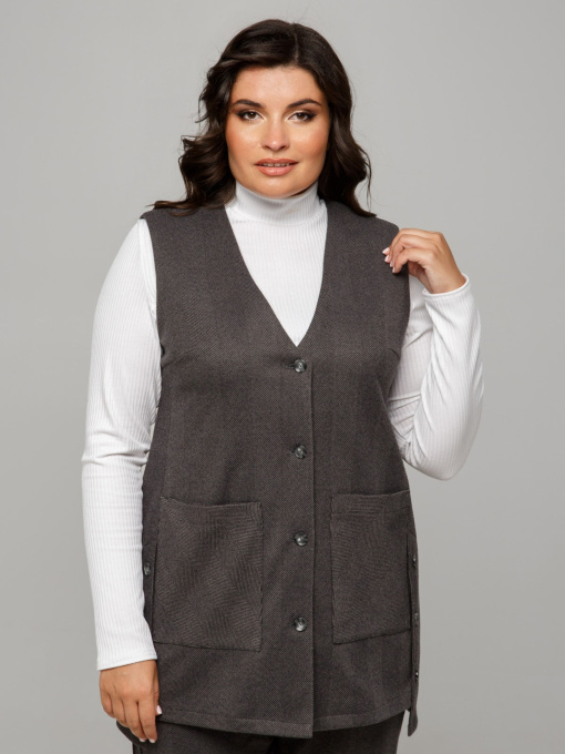 Классический жилет All Posa модель ap101670p-graft Фото