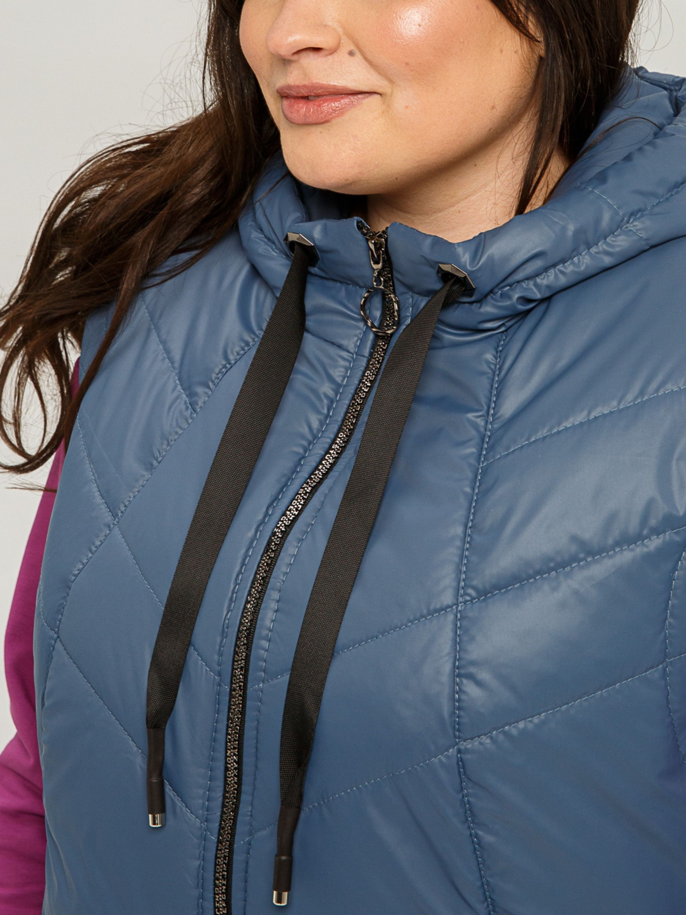 Утепленный жилет All Posa модель ap101436p-dzhins Фото