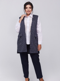 Жилет классический All Posa модель ap100878p-sinj Фото