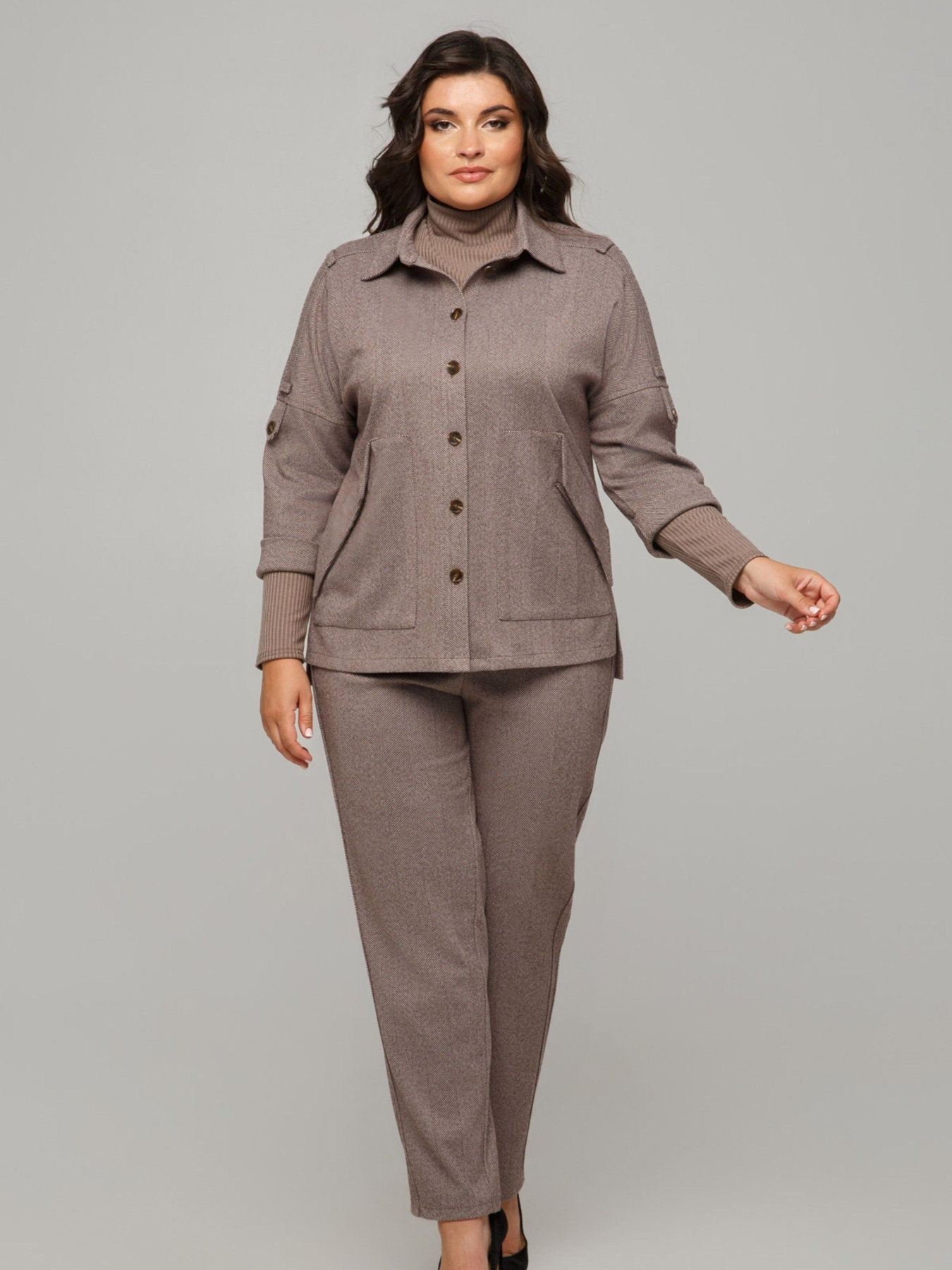 Жакет All Posa модель ap101675p-korichnevij Фото