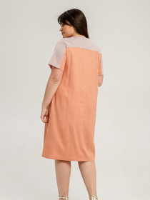 Платье миди All Posa модель ap101431p-persik Фото