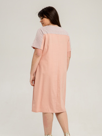 Платье миди All Posa модель ap101431p-svtlo-rozhevij Фото