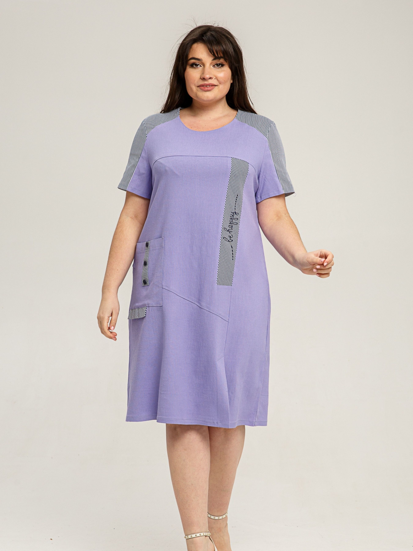 Платье миди All Posa модель ap101431p-buzok Фото