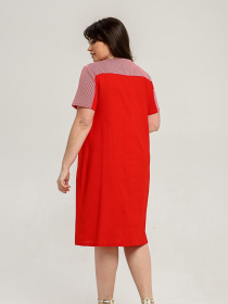 Платье миди All Posa модель ap101431p-chervonij Фото