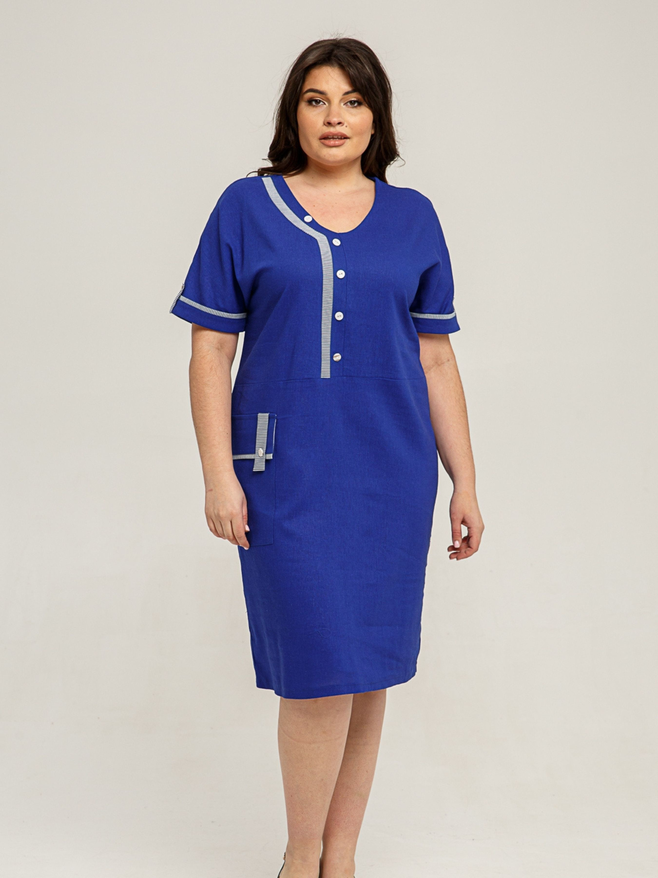 Платье миди All Posa модель ap101407p-elektrik Фото