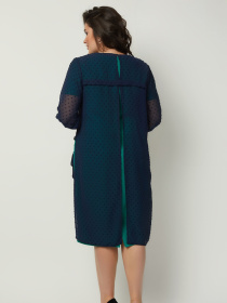 Платье миди All Posa Комплект (накидка+сукня) модель ap100990p-zelenij Фото