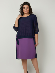 Платье миди All Posa Комплект (накидка+сукня) модель ap100990p-buzok Фото