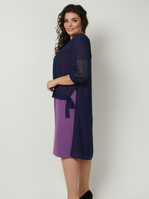 Платье миди All Posa Комплект (накидка+сукня) модель ap100990p-buzok Фото