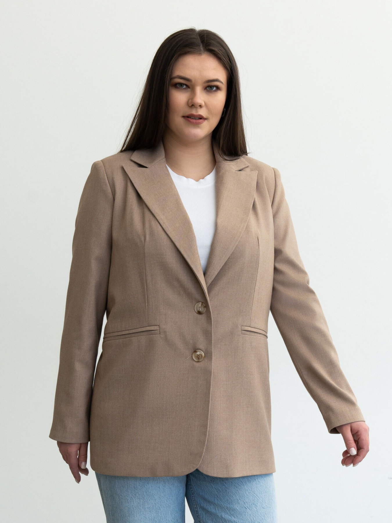 Блейзер RiMari модель 0121-temnij-bezh Фото