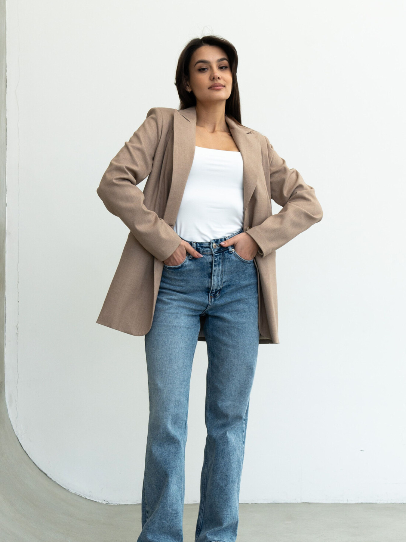 Блейзер RiMari модель 0121-temnij-bezh Фото