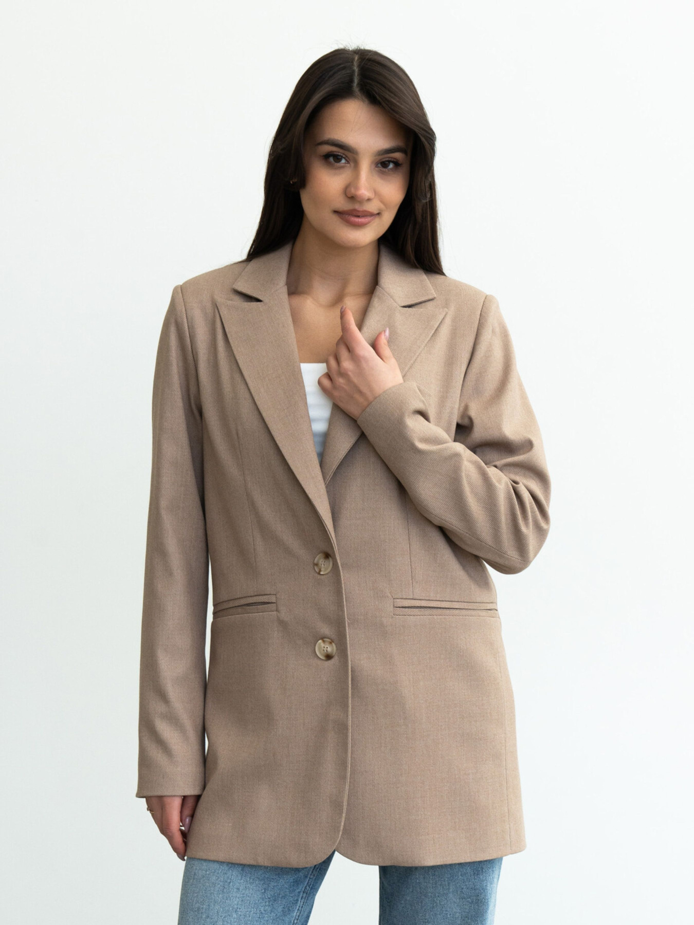 Блейзер RiMari модель 0121-temnij-bezh Фото