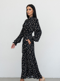 Платье макси RiMari модель 1924-chornij-z-bezhevim Фото