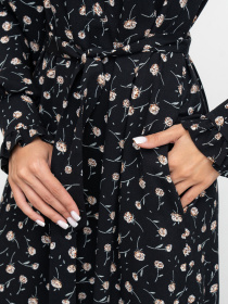 Платье макси RiMari модель 1924-chornij-z-bezhevim Фото