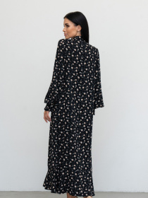 Платье макси RiMari модель 1924-chornij-z-bezhevim Фото