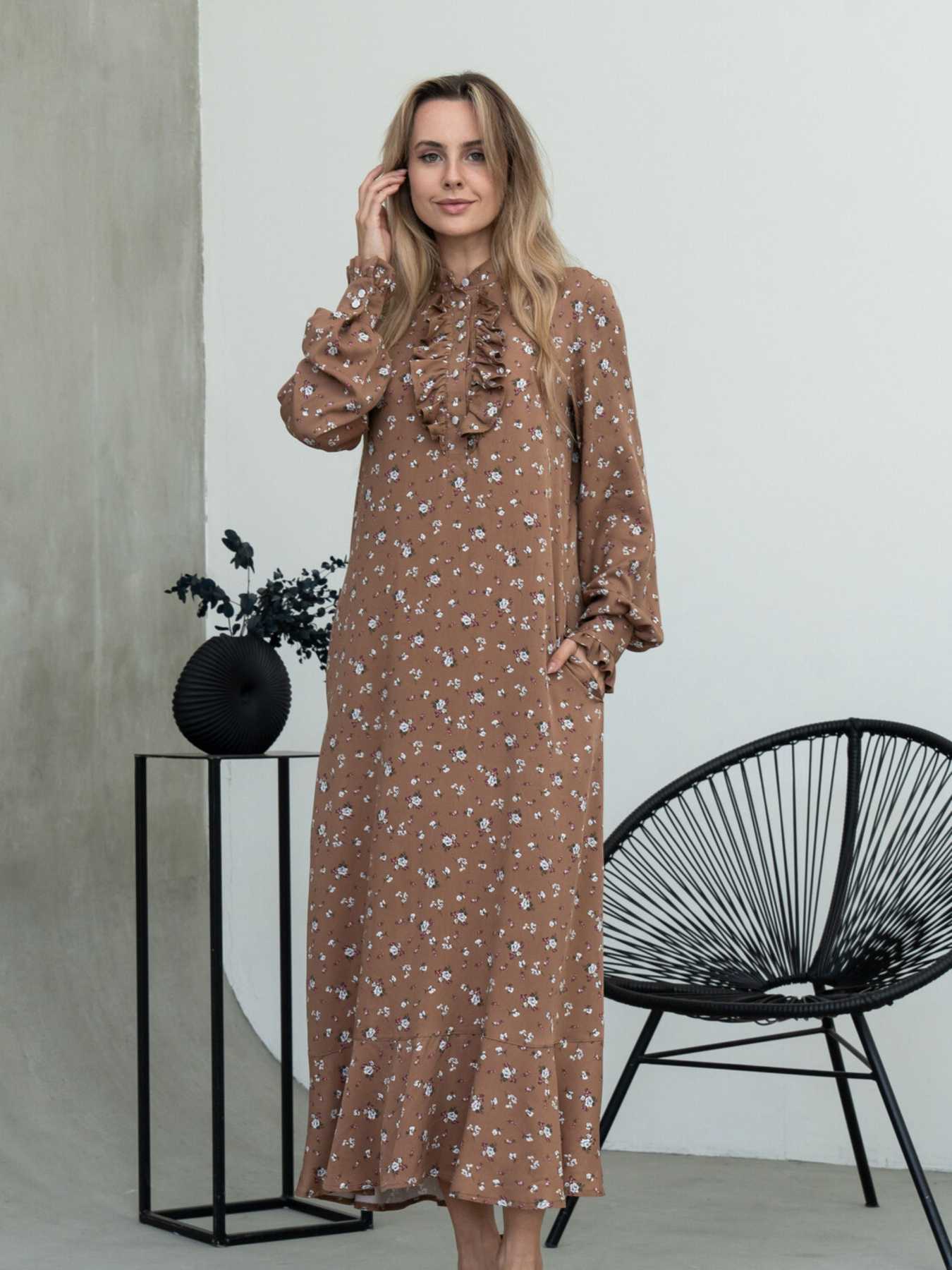 Платье макси RiMari модель 1924-karamelx Фото