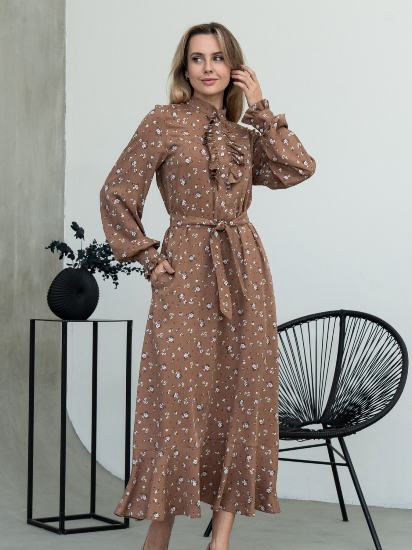 Платье макси RiMari модель 1924-karamelx Фото