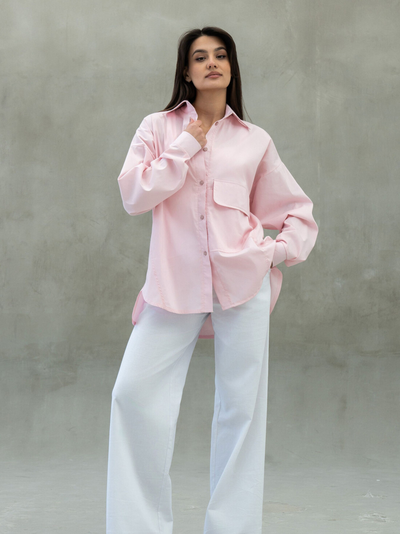 Рубашка повседневная RiMari модель 0124-rozhevij Фото