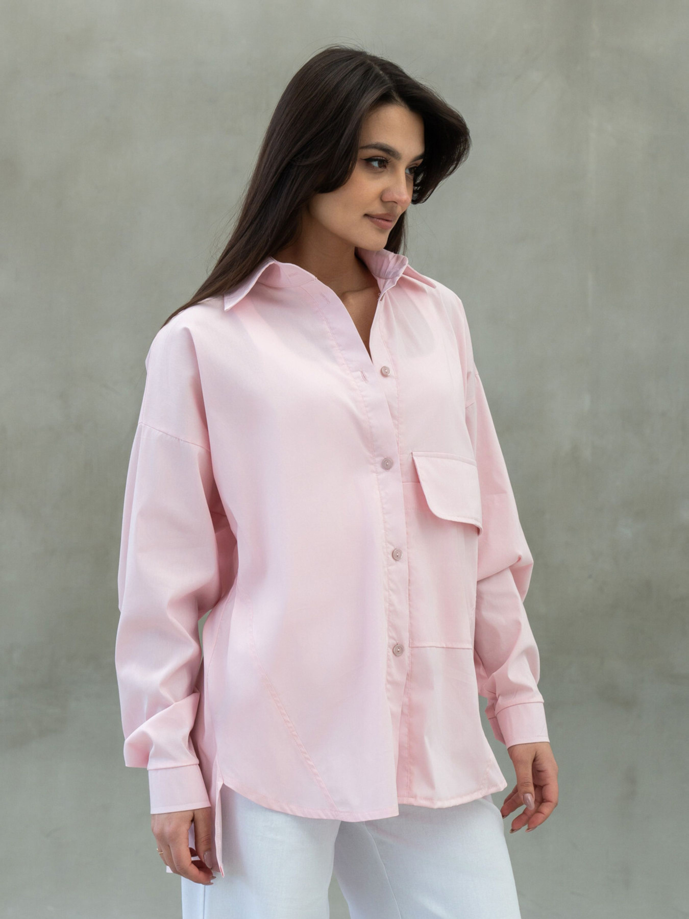 Рубашка повседневная RiMari модель 0124-rozhevij Фото