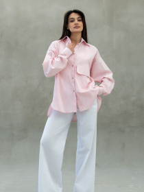 Рубашка повседневная RiMari модель 0124-rozhevij Фото