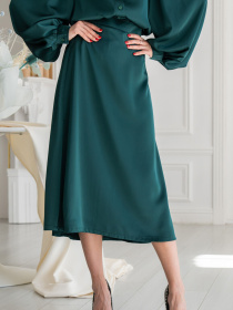 Юбка миди RiMari модель 0221-smaragdovij Фото