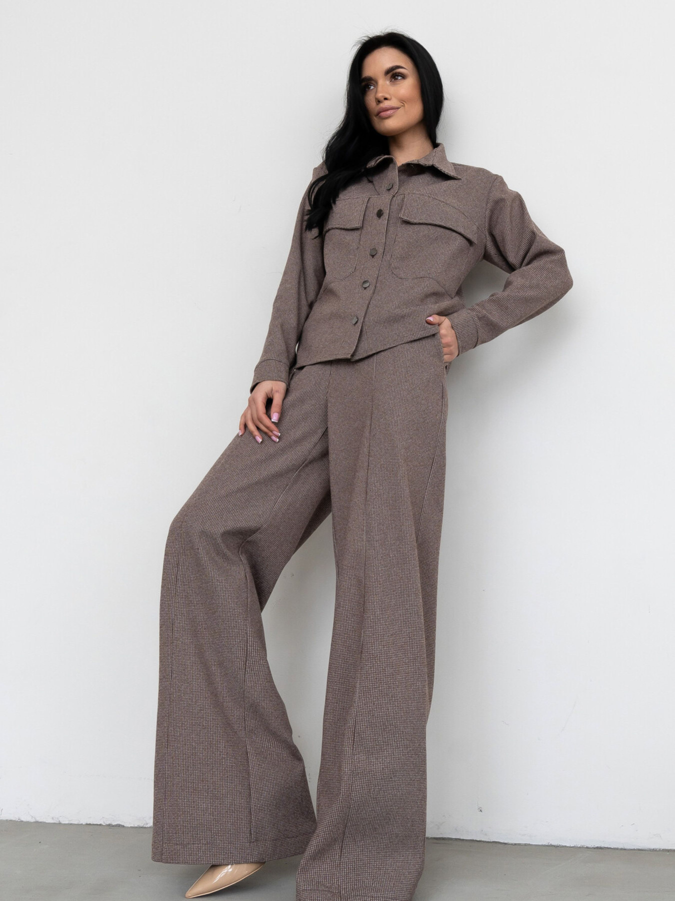 Рубашка RiMari модель 0223-temnij-bezh Фото